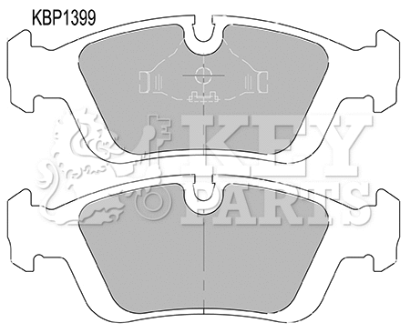 Brake Pad Set, disc brake (KBP1399)