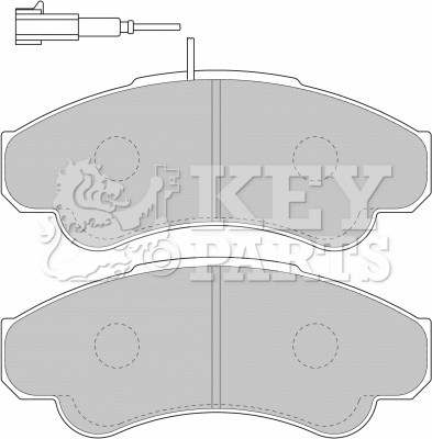 Brake Pad Set, disc brake (KBP1779)