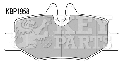 Brake Pad Set, disc brake (KBP1958)