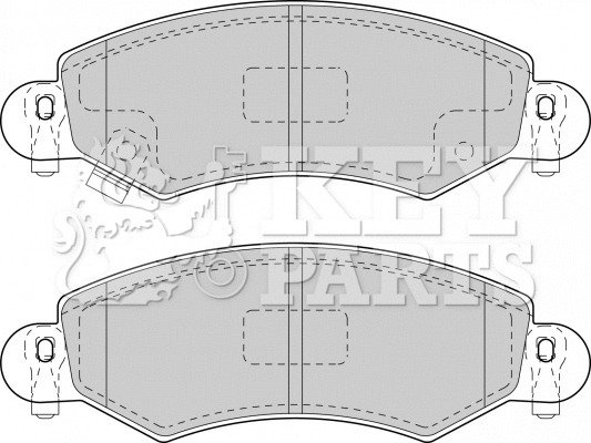 Brake Pad Set, disc brake (KBP1713)