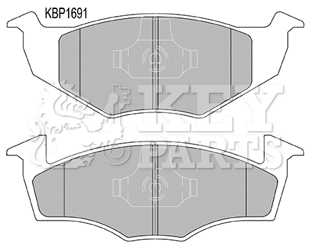 Brake Pad Set, disc brake (KBP1691)
