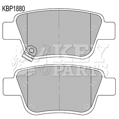 Brake Pad Set, disc brake (KBP1880)