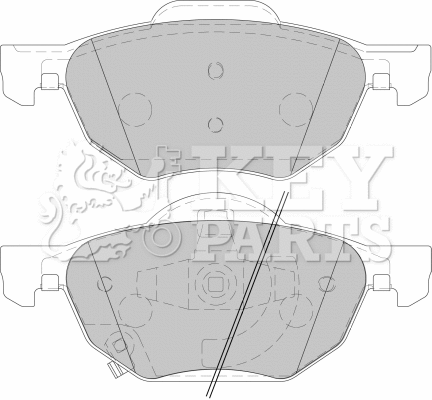 Brake Pad Set, disc brake (KBP1883)