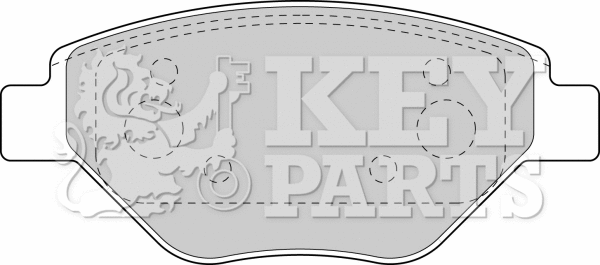 Brake Pad Set, disc brake (KBP1851)