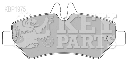 Brake Pad Set, disc brake (KBP1975)