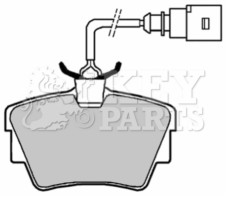 Brake Pad Set, disc brake (KBP1822)