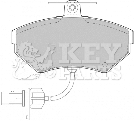 Brake Pad Set, disc brake (KBP1733)