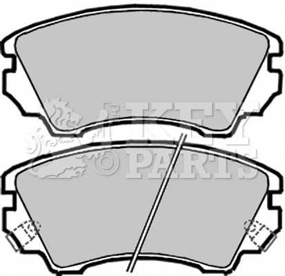 Brake Pad Set, disc brake (KBP2047)