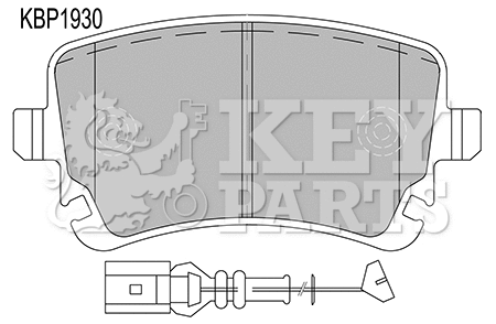 Brake Pad Set, disc brake (KBP1930)