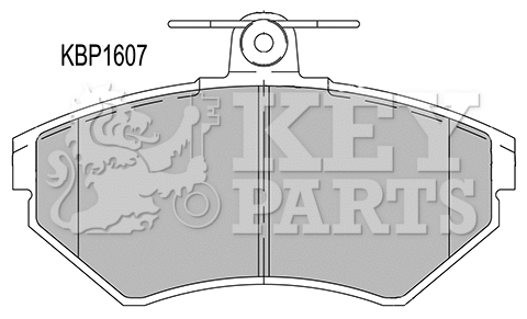 Brake Pad Set, disc brake (KBP1607)