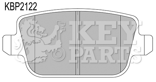 Brake Pad Set, disc brake (KBP2122)