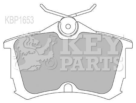 Brake Pad Set, disc brake (KBP1653)