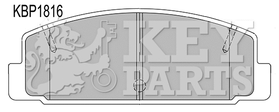 Brake Pad Set, disc brake (KBP1816)