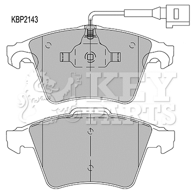 Brake Pad Set, disc brake (KBP2143)
