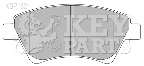 Brake Pad Set, disc brake (KBP1821)