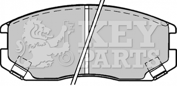 Brake Pad Set, disc brake (KBP1518)