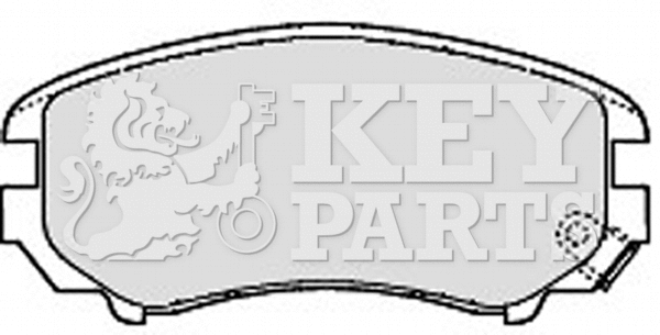 Brake Pad Set, disc brake (KBP1884)