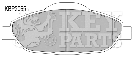Brake Pad Set, disc brake (KBP2065)