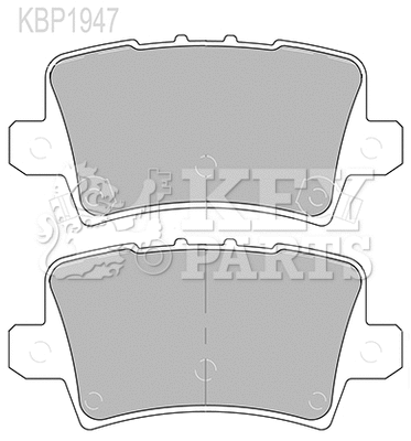 Brake Pad Set, disc brake (KBP1947)