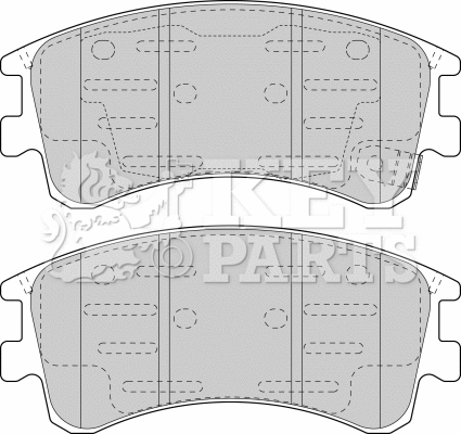 Brake Pad Set, disc brake (KBP1815)