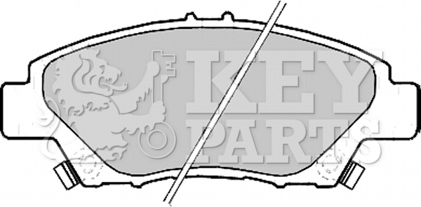 Brake Pad Set, disc brake (KBP2207)