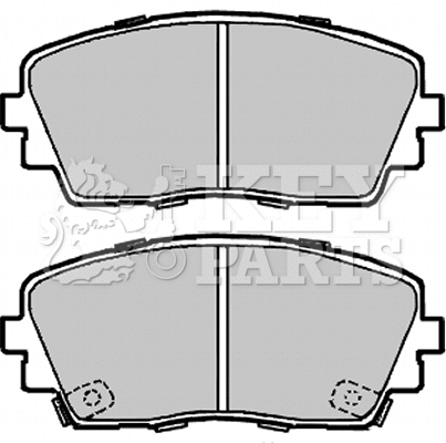 Brake Pad Set, disc brake (KBP2332)