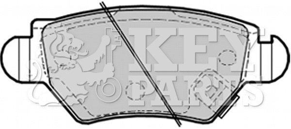 Brake Pad Set, disc brake (KBP1687)