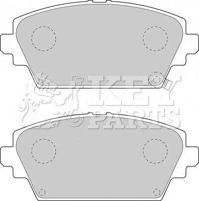 Brake Pad Set, disc brake (KBP1652)