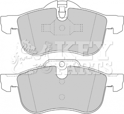 Brake Pad Set, disc brake (KBP1614)