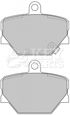 Brake Pad Set, disc brake (KBP1679)