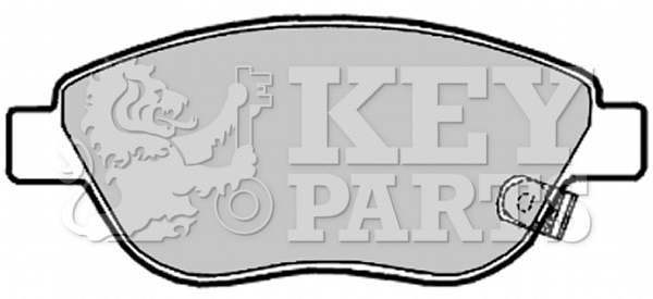 Brake Pad Set, disc brake (KBP2028)
