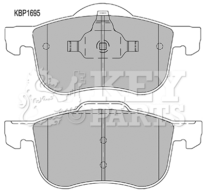Brake Pad Set, disc brake (KBP1695)