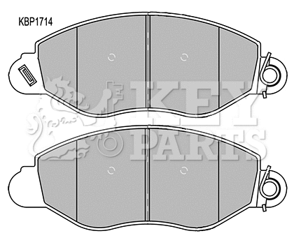 Brake Pad Set, disc brake (KBP1714)