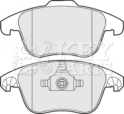 Brake Pad Set, disc brake (KBP2046)