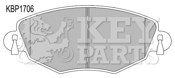 Brake Pad Set, disc brake (KBP1706)