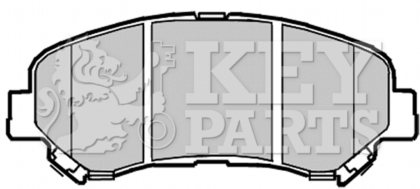 Brake Pad Set, disc brake (KBP2084)