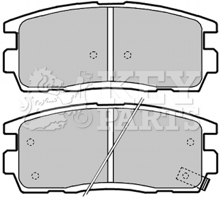 Brake Pad Set, disc brake (KBP2041)