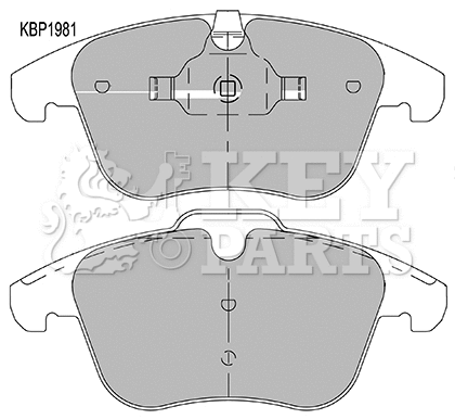 Brake Pad Set, disc brake (KBP1981)