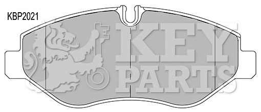 Brake Pad Set, disc brake (KBP2021)