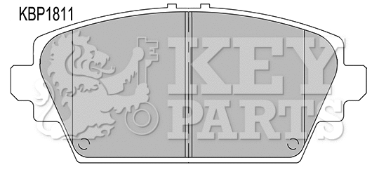 Brake Pad Set, disc brake (KBP1811)