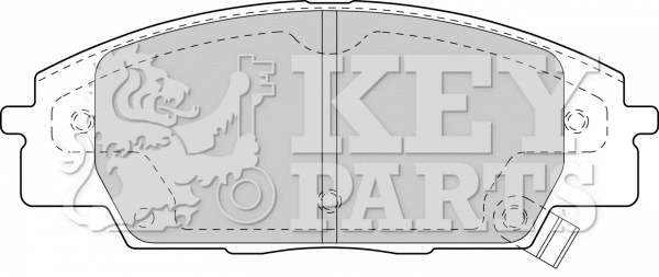 Brake Pad Set, disc brake (KBP1742)