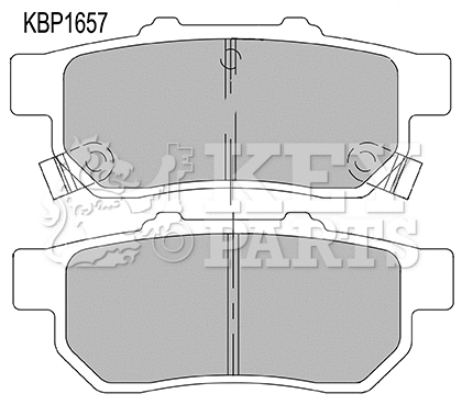 Brake Pad Set, disc brake (KBP1657)