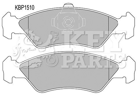 Brake Pad Set, disc brake (KBP1510)