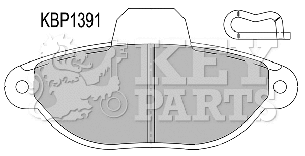 Brake Pad Set, disc brake (KBP1391)