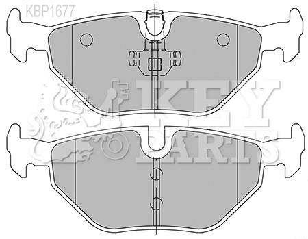 Brake Pad Set, disc brake (KBP1677)