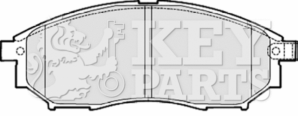 Brake Pad Set, disc brake (KBP2060)