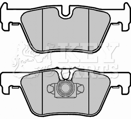 Brake Pad Set, disc brake (KBP2335)