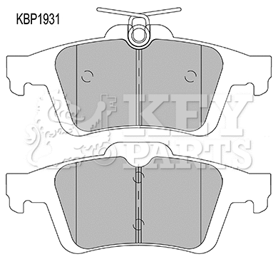 Brake Pad Set, disc brake (KBP1931)