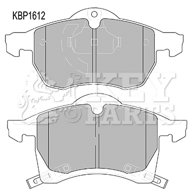 Brake Pad Set, disc brake (KBP1612)