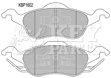 Brake Pad Set, disc brake (KBP1602)